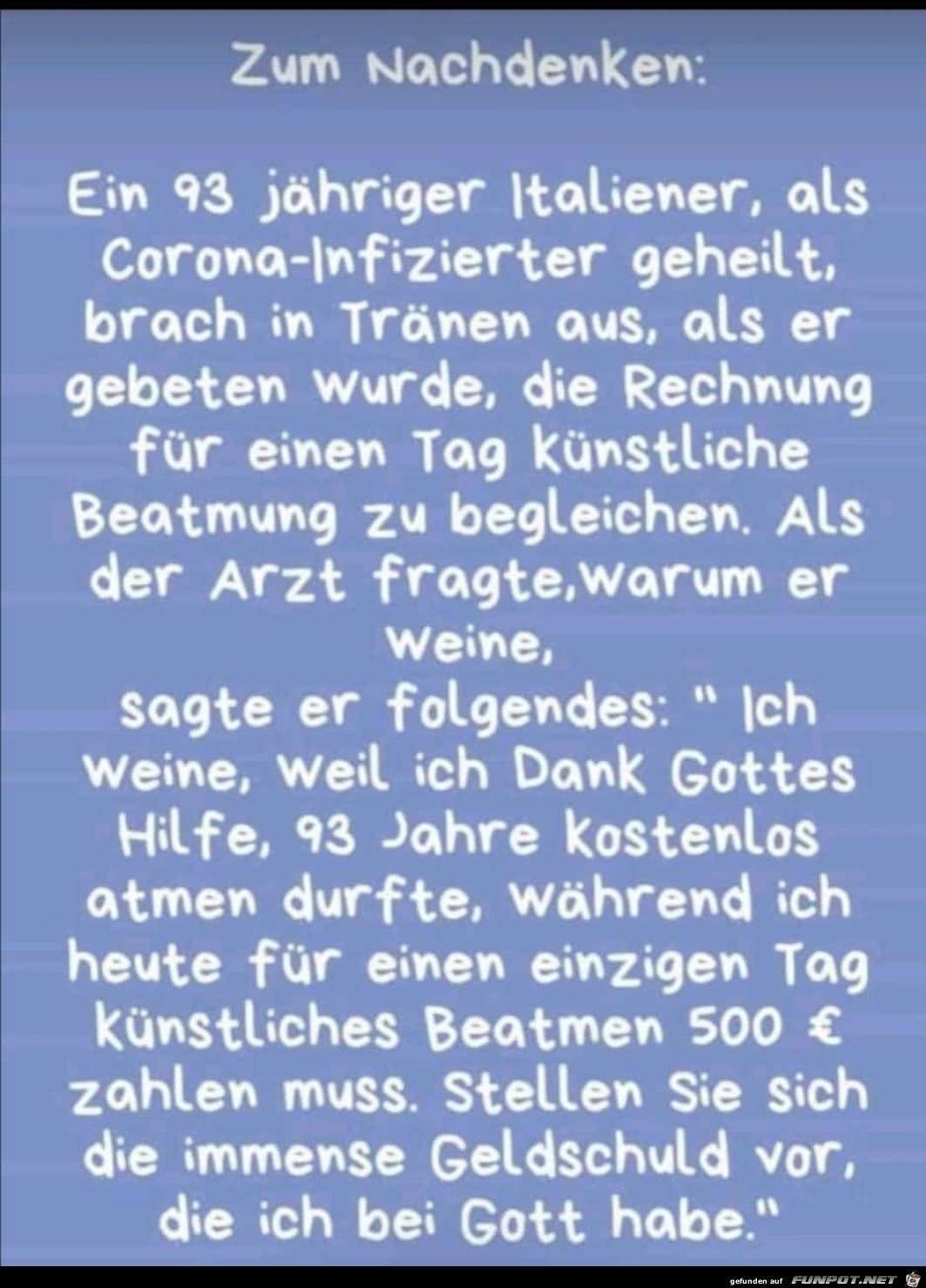 Zum Nachdenken