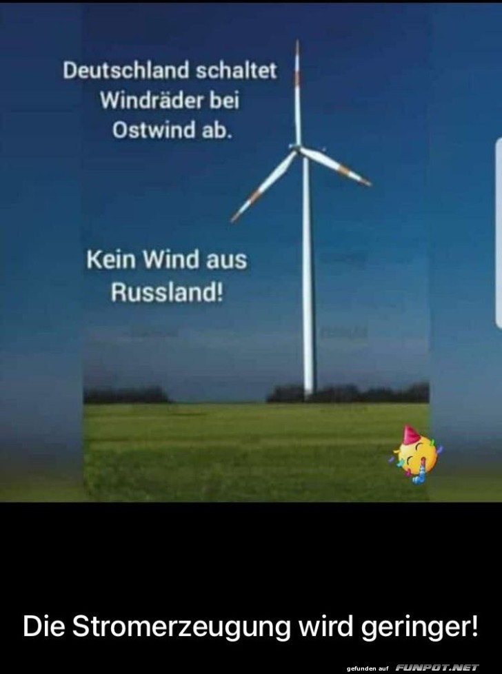 Kein Wind aus Russland