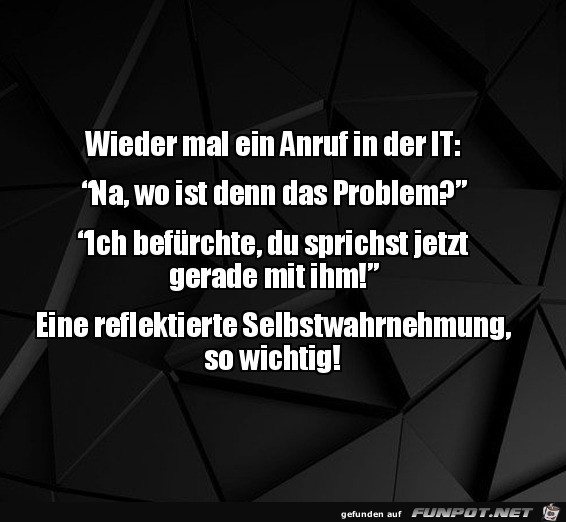 Anruf in der IT Anruf in der IT