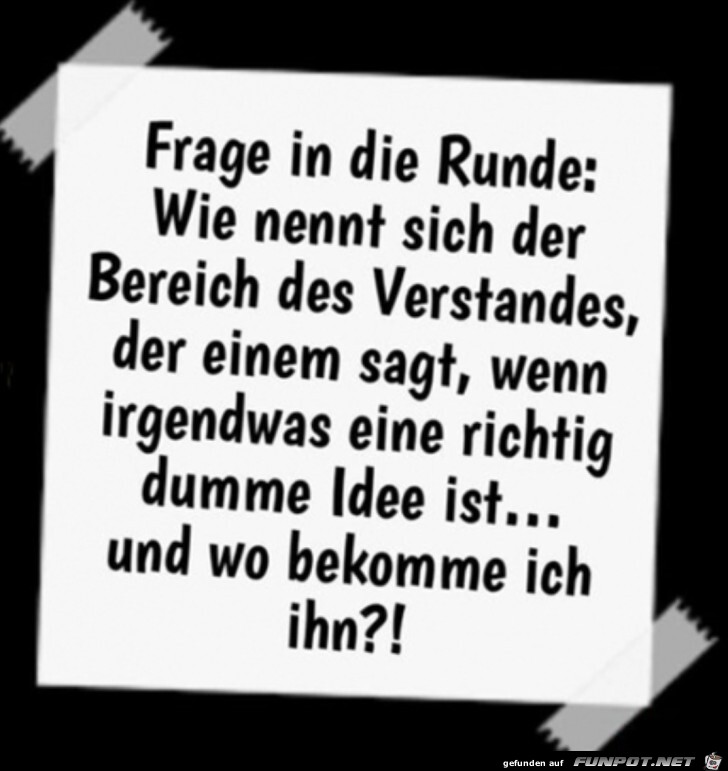 Frage an alle