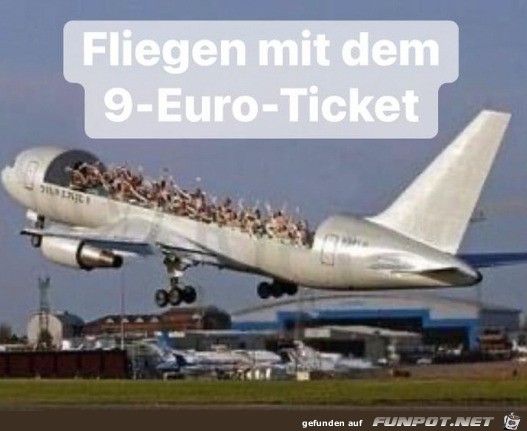 Fliegen mit 9-Euro-Ticket