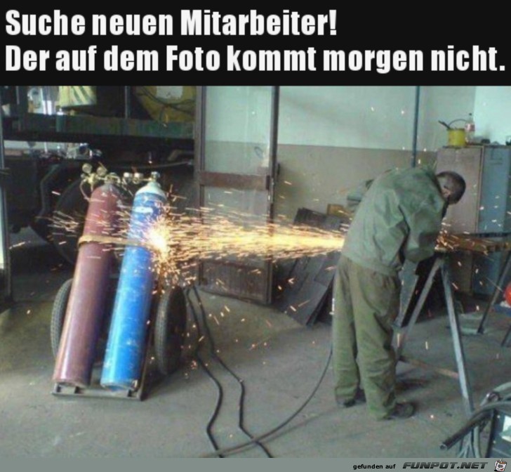 Neuer Mitarbeiter gesucht