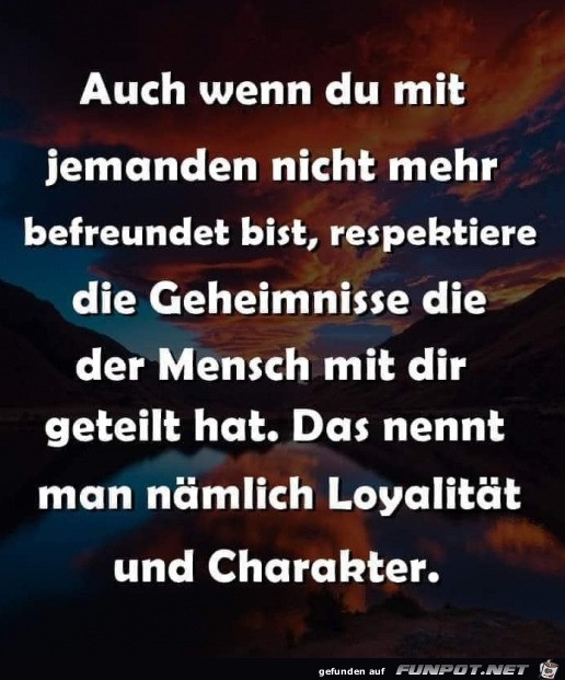 Loyalitt und Charakter