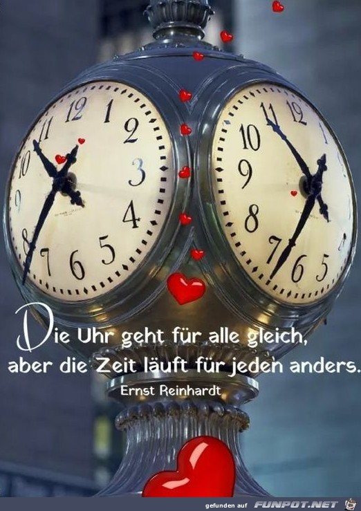 Die Uhr geht fr alle gleich