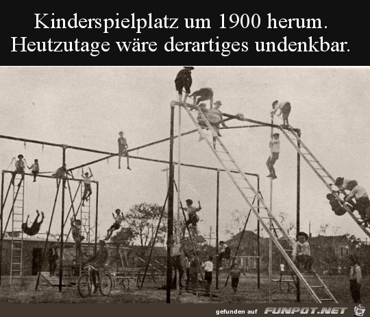 Kinderspielplatz damals