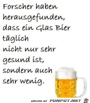 wenig Bier