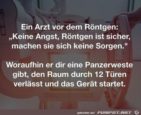 Rntgen ist sicher