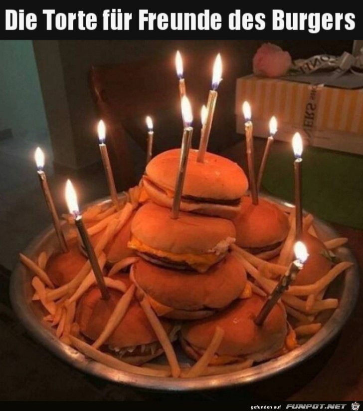 Torte fr Burger-Fans