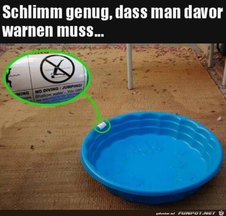 Dass man davor warnen muss...