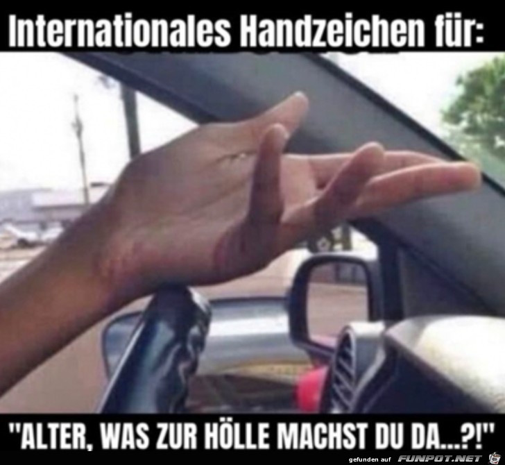 Internationales Handzeichen