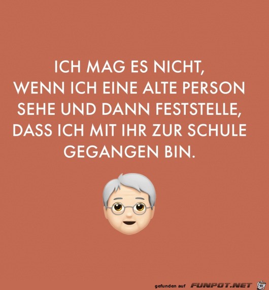 Eine alte Person