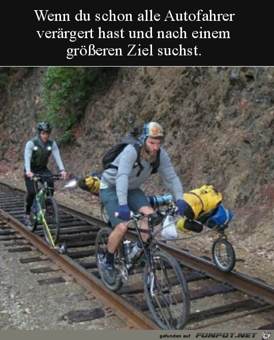 Radfahrer wieder