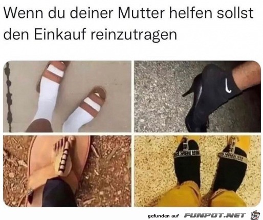 Keine passenden Schuhe parat