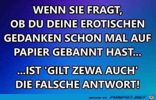 Wenn sie fragt Wenn sie fragt