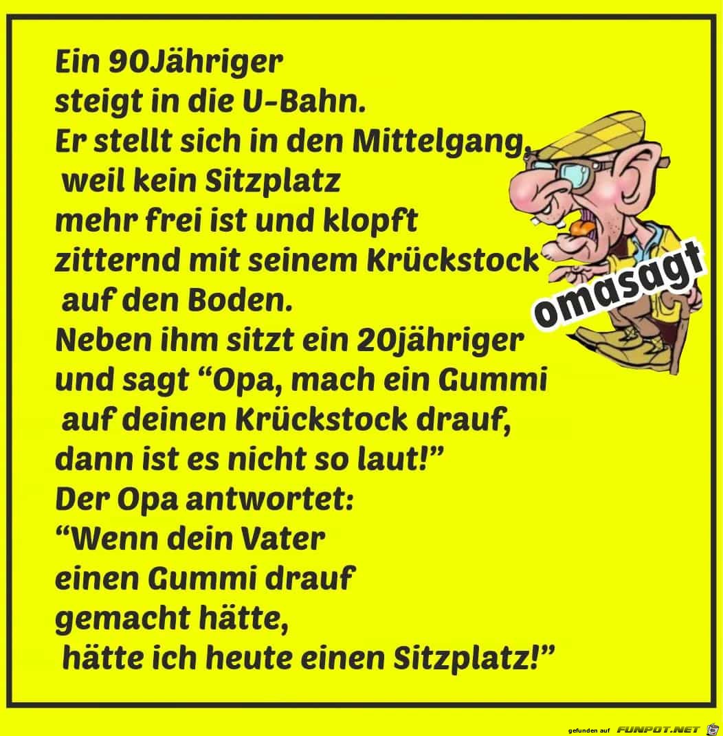 ein 90 Jähriger ein 90 Jähriger
