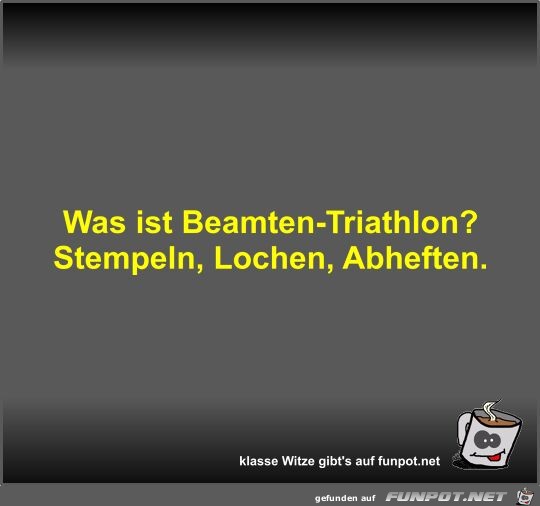 Was ist Beamten-Triathlon?