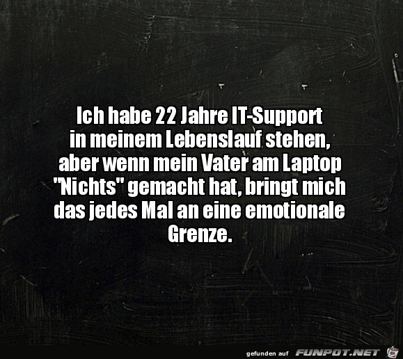 Eine emotionale Grenze