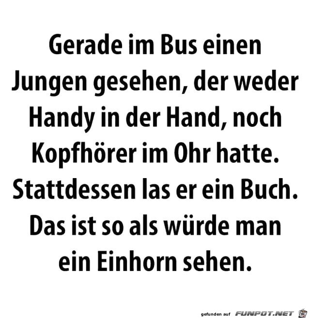 Gerade im Bus