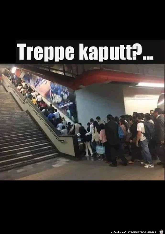 Treppe kaputt