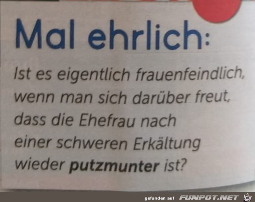 Frauenfeindlich????