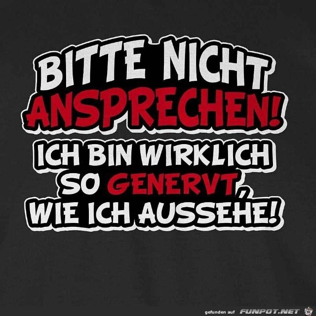 Nicht ansprechen