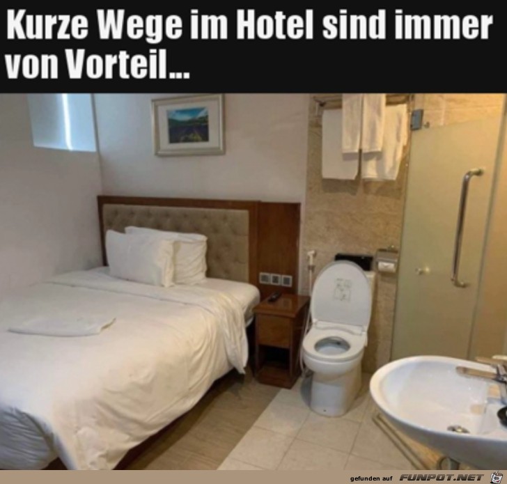 Kurze Wege im Hotel