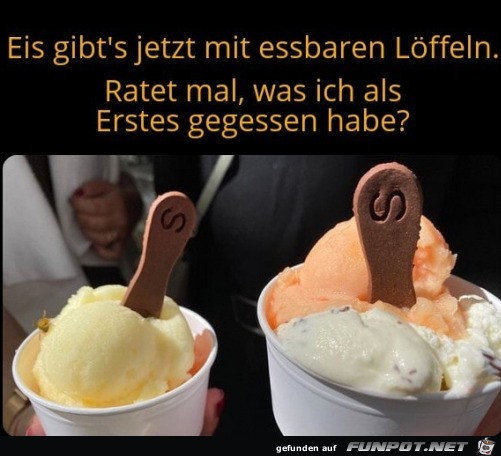 Essbare Eis-Lffel