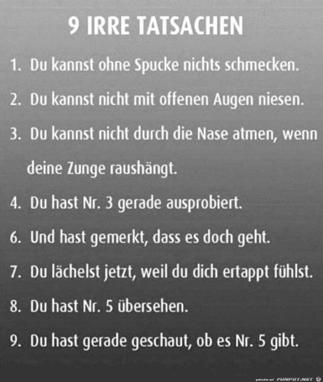 9 irre Sachen