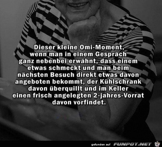 Der kleine Omi-Moment