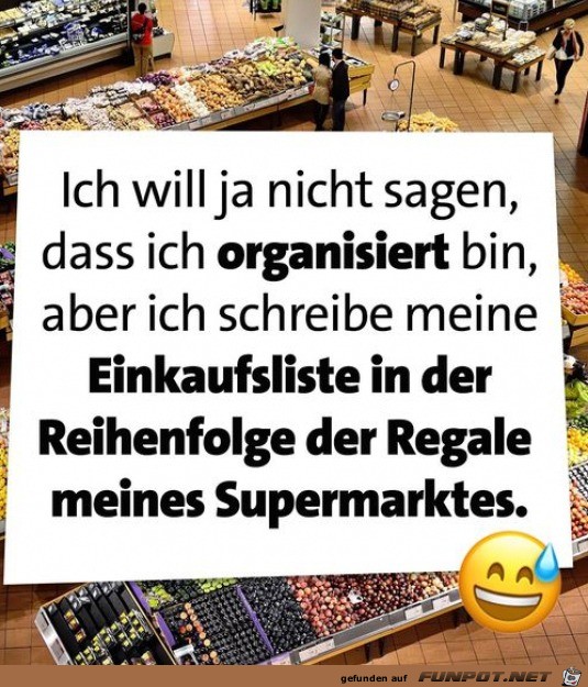 Ich bin organisiert