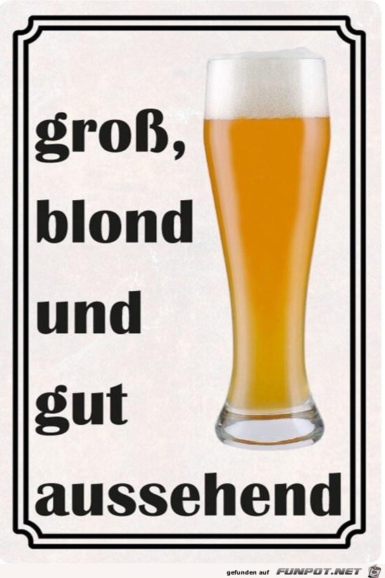 Gross und blond