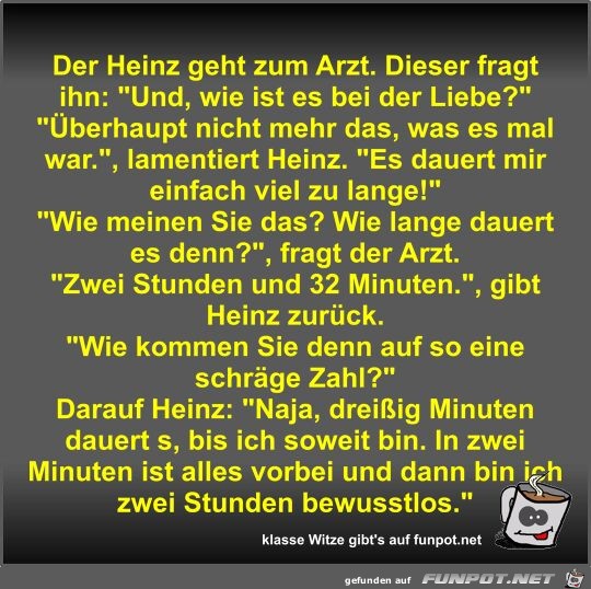 Der Heinz geht zum Arzt