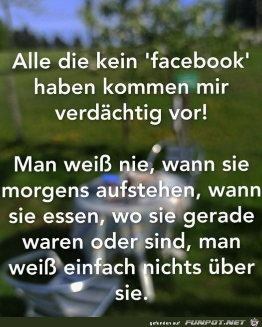 Kein Facebook