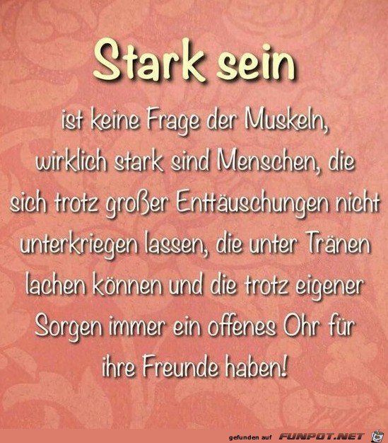 Stark sein ist keine Frage der Muskeln