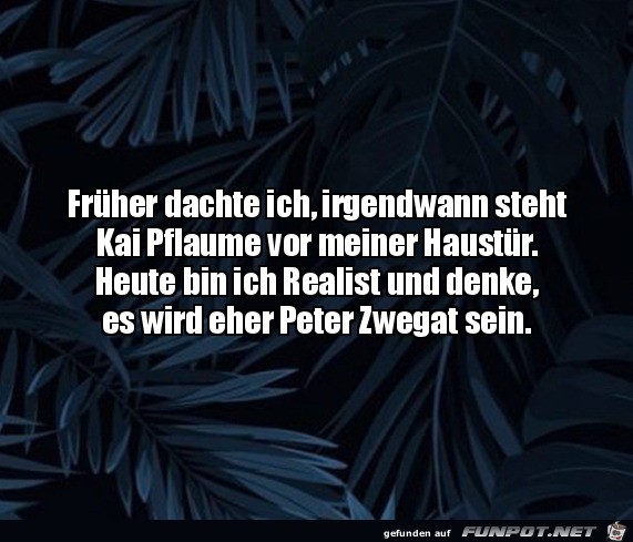 Man muss realistisch bleiben