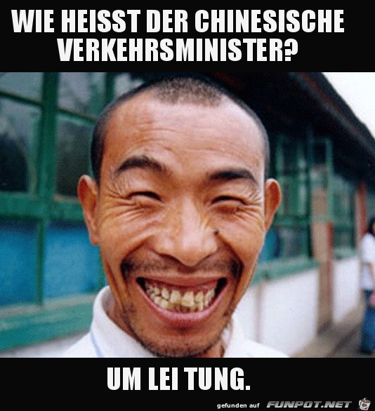 Der chinesische Verkehrsminister