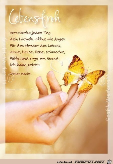 Verschenke jeden tag dein Llcheln
