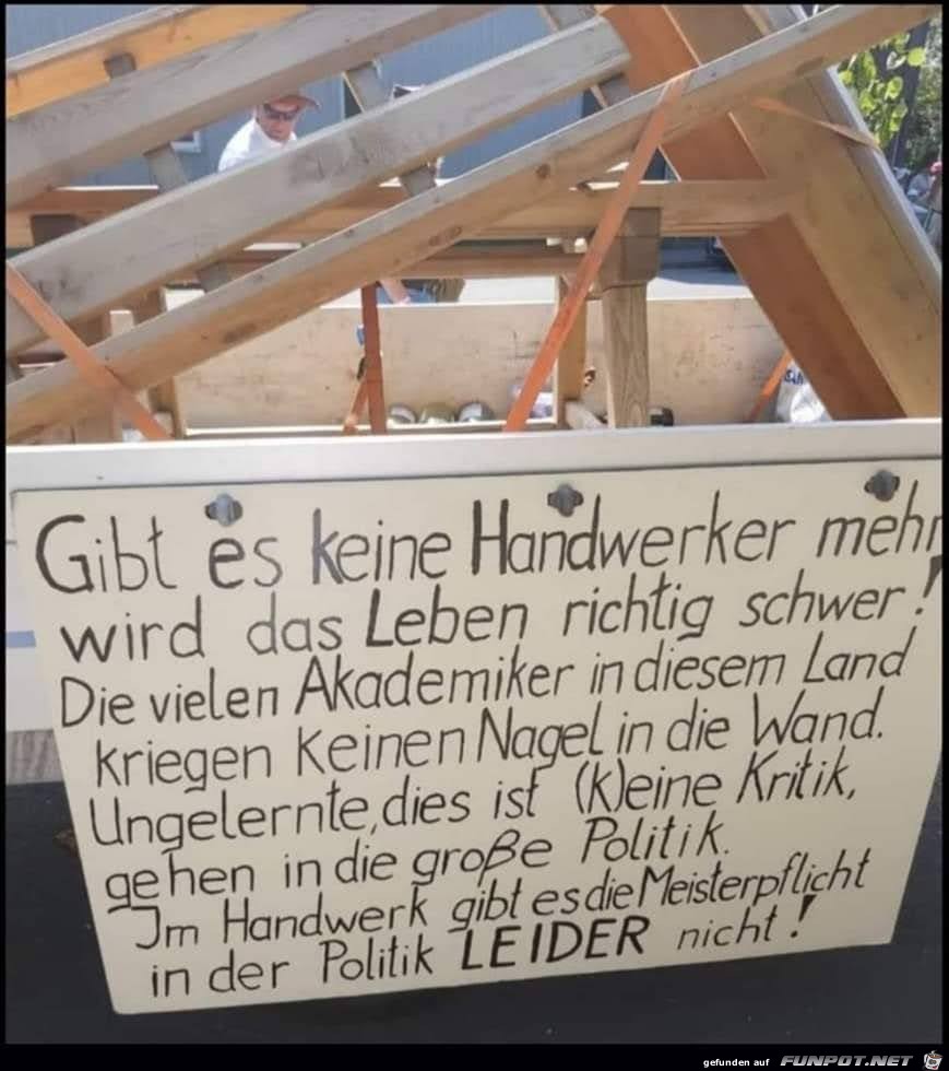 Gibt es keine Handwerker mehr