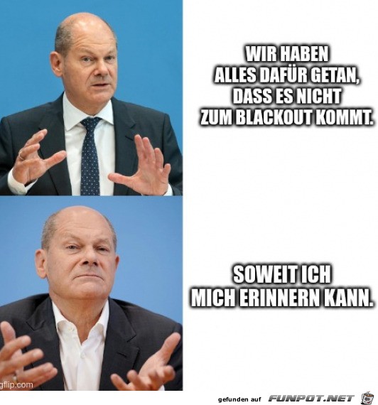 Er kann sich nicht erinnern