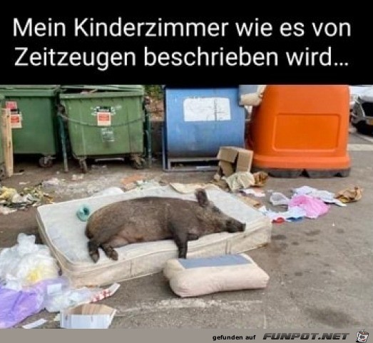 Mein Kinderzimmer war ein Saustall