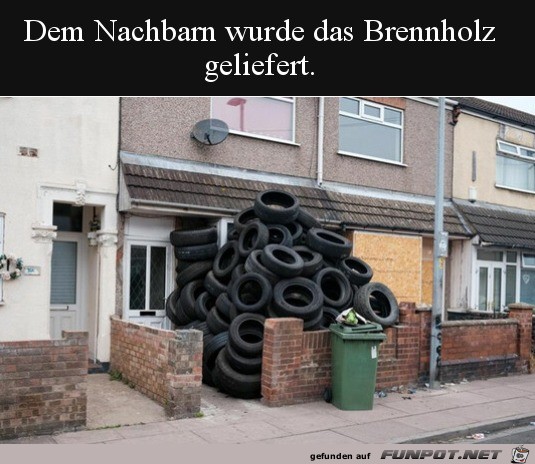 Besonderes Brennholz