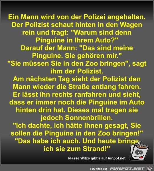 Ein Mann wird von der Polizei angehalten