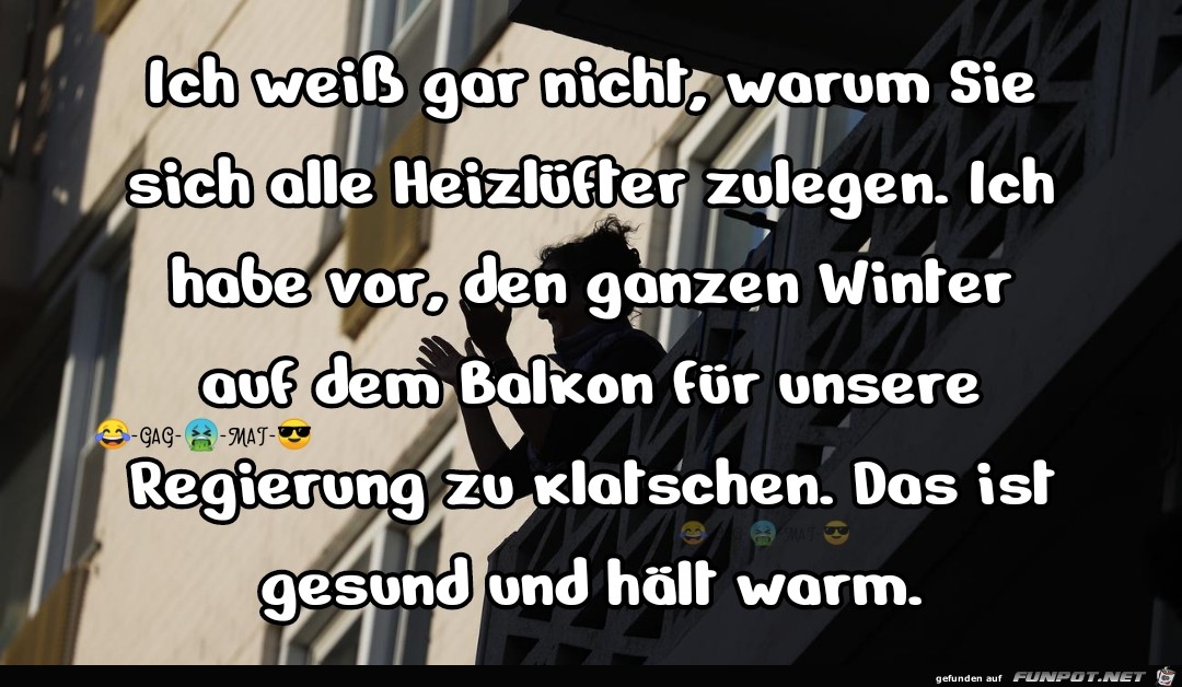 Klatschen fuer die Bundesregierung