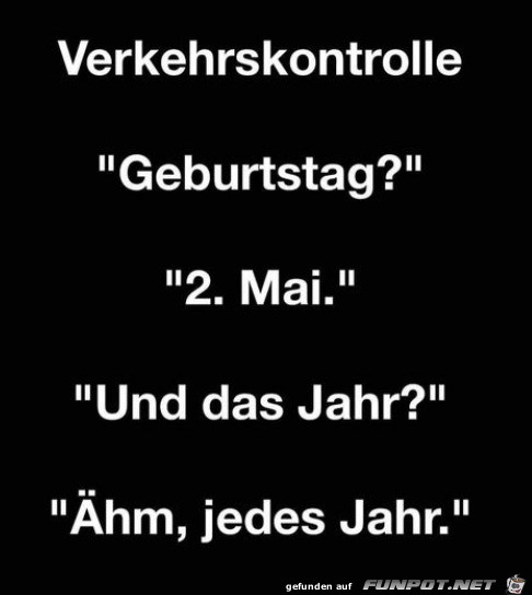 Jedes Jahr