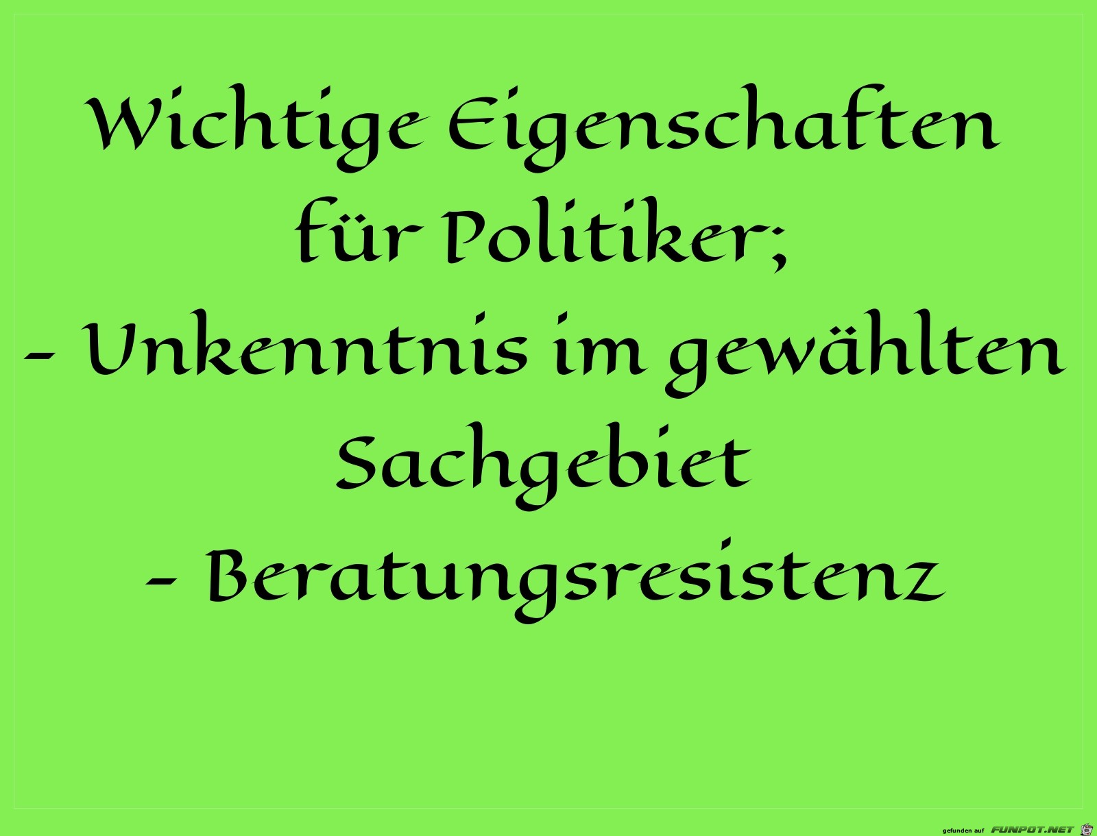 politikereigenschaften