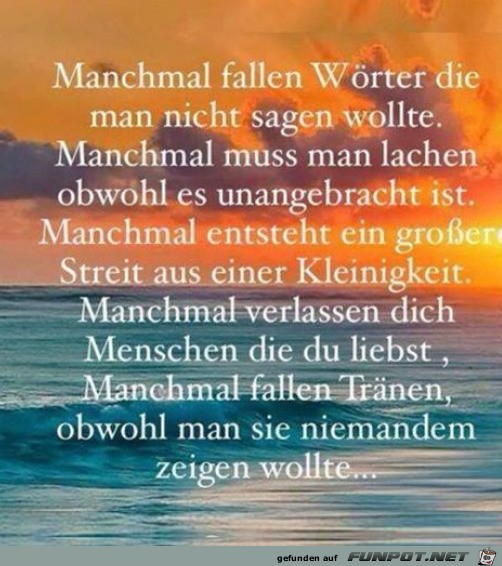 Manchmal