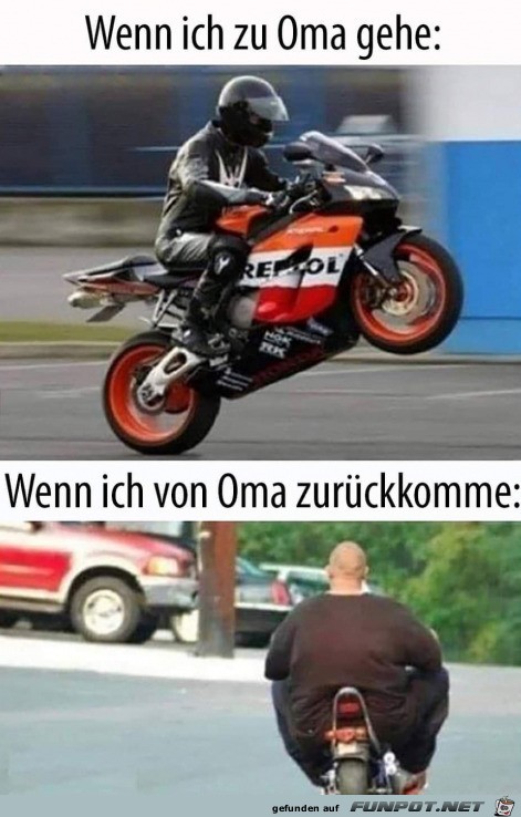 Vor und nach Oma