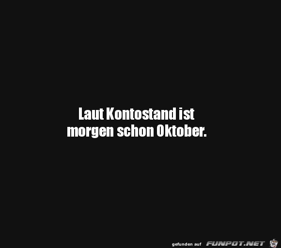 Der Kontostand