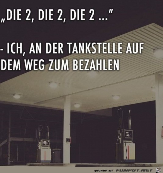 An der Tankstelle