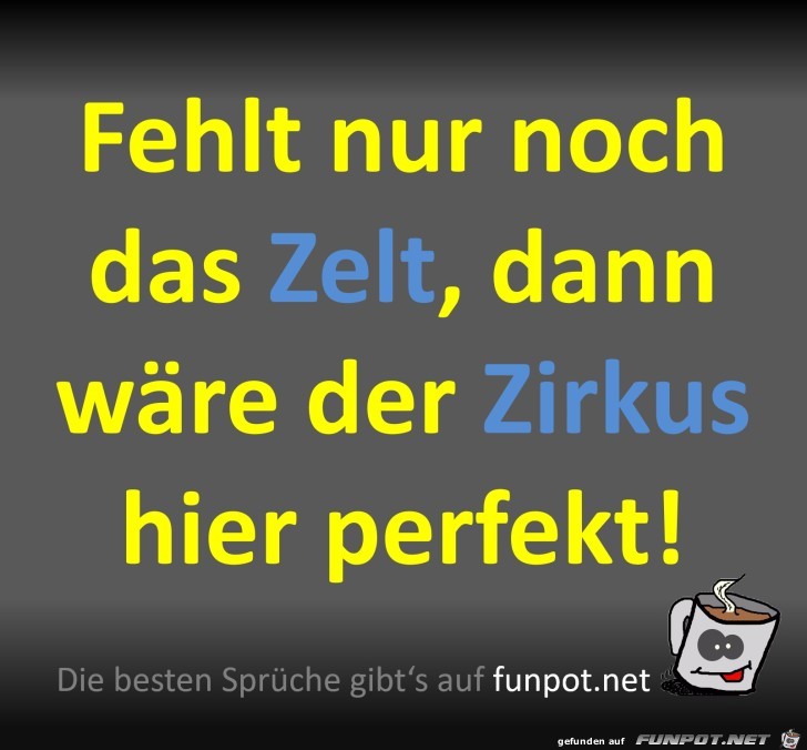 Es fehlt ein Zelt